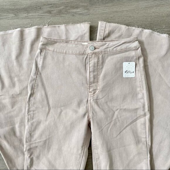 NWT Free People Just Float On Flare Jeans High Rise in Peach Neutral Tan 28 - Picture 9 of 16
